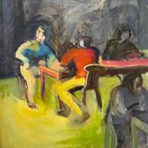 Oil on Canvas `The Card Players`